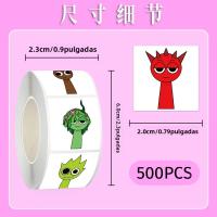 Nuevos Pegatinas De Dibujos Animados Rhythm Box 500PCS 10 Patrones Lindos Para DIY Laptop Scrapbook Y Regalos Para Fans - details 5