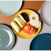 Plato Redondo De Porcelana Y Plástico Creativo Para Condimentos Como Salsa De Soja Y Vinagre Adecuado Para Frutas Y Aperitivos Accesorios De Cocina - details 9