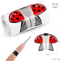 100pcs Formas De Uñas Artísticas Para Gel UV Extensión De Acrílico Estampado Francés Herramienta De Manicura Stencil Adhesivo Creativo Y Conveniente Para Uso Profesional O Doméstico - details 15