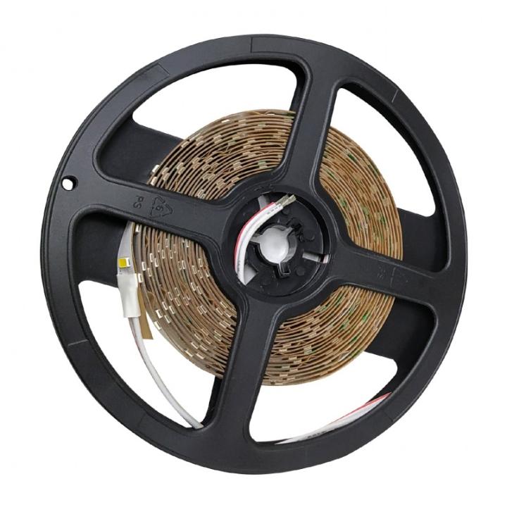 LED ATOMANT Rollo de 5 metros de tira de luz LED, 18W/metro a 24V, cinta strip con diodos 5630, 60 LED/metro, 2100 lúmenes/metro, luz potente y eficiente, ideal para decoración, iluminación ambiental, proyectos domésticos y comerciales, fácil instalación