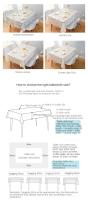 Nueva Funda Para Mesa Rectangular De Uso Doméstico Sencilla Y Resistente a La Suciedad Impermeable Y Antiaceite Sin Necesidad De Lavar Funda Para Mesa De Comedor - details 2
