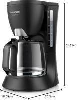 Taurus Cafetera Goteo Verona 12, 680 W, 1.2 litros, plástico, Color Negro [Clase de eficiencia energética A+] - details 2