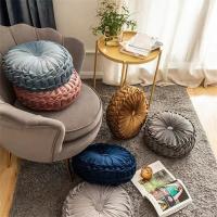 Cojín Decorativo De 3D Calabaza Para Sofá Asiento Redondo De Terciopelo Para Silla De Oficina Cojín Para Piso Y Cama - details 11