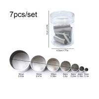 Juego de 7 botones de Maple inoxidable with FORMA DE Círculo, Moldes de Cerámica para hornear, herrerías de perforación para Arcilla, Cerámica y artesanía. - details 0