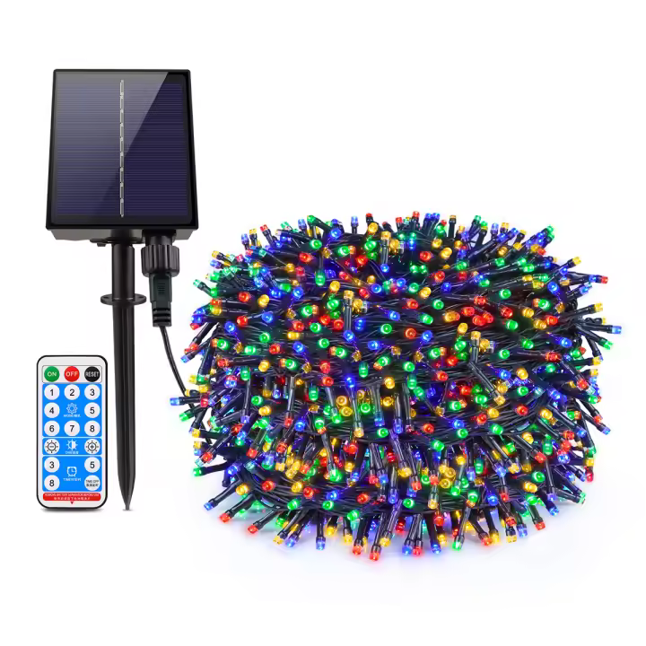 Cadena De Luces Solares Para Jardín Y Patio Decoración Exterior Impermeable 10M 20M 30M Luz De Fairy Para Festivales Y Hogar - 1