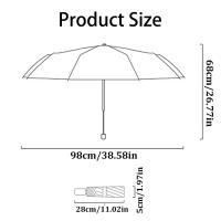 Paraguas Automático Plegable Mini Anti UV Para Lluvia Y Sol Resistente Al Viento Ligero Moda Portátil Para Hombres Mujeres Y Niños Paraguas De Protección Solar - details 1