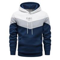 Suéter De Punto Con Capucha Para Hombres Otoño Invierno Manga Larga Deportiva Estilo Hip Hop Marca PARIS Poliéster Talla S-4XL Colores Variados - details 1