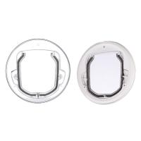 Puerta De Seguridad Para Perros Y Gatos Con Ventana De Cristal Deslizante Cerradura De 4 Maneras Para Pupusas Y Gatitos Suministros Para Mascotas - details 0