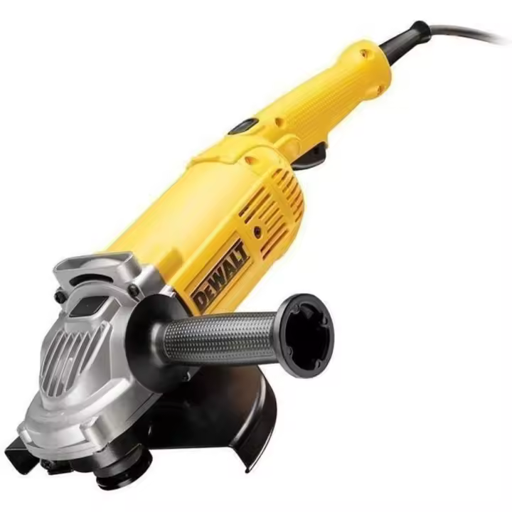 Amoladora 2000W DEWALT DWE490-QS , Disco de 230mm, Ideal para Corte y Desbaste, Diseño Ergonómico, Protección contra Sobrecargas, Alta Durabilidad y Rendimiento en Trabajos Pesados - 1