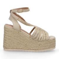 PuntoSalao Sandalias de cuña en yute para mujer color beige MT-81 - details 1