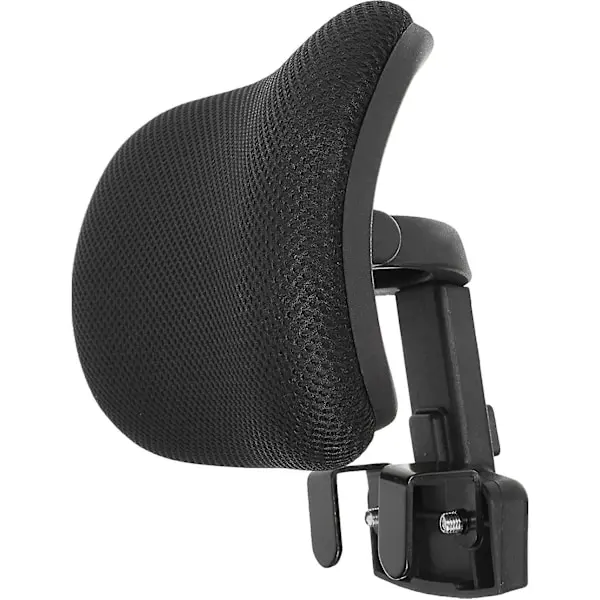 Silla de oficina Reposacabezas Monte Universal Cojín Tapizado Altura Ajustable Ángulo Negro y negro - 1