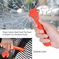 Car Window Safety Hammer 2-In-1 Car Escape Tool Car Window Breaker Life-Saving Hammer Seatbelt Cutter First-Aid Survival Tool - details 4