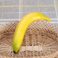 2 Pcs 20cm Frutas Artificiales Bananas Decorativas Plástico Realistas Para Exhibición Boda Navidad Árbol De Navidad Decoración - details 2