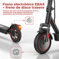 Patinete eléctrico iScooter I9Max - Neumáticos de 10 pulgadas - 500 vatios - Con app - Autonomía de 30 a 40 km - Plegable - Carga máxima 120 kg - details 5