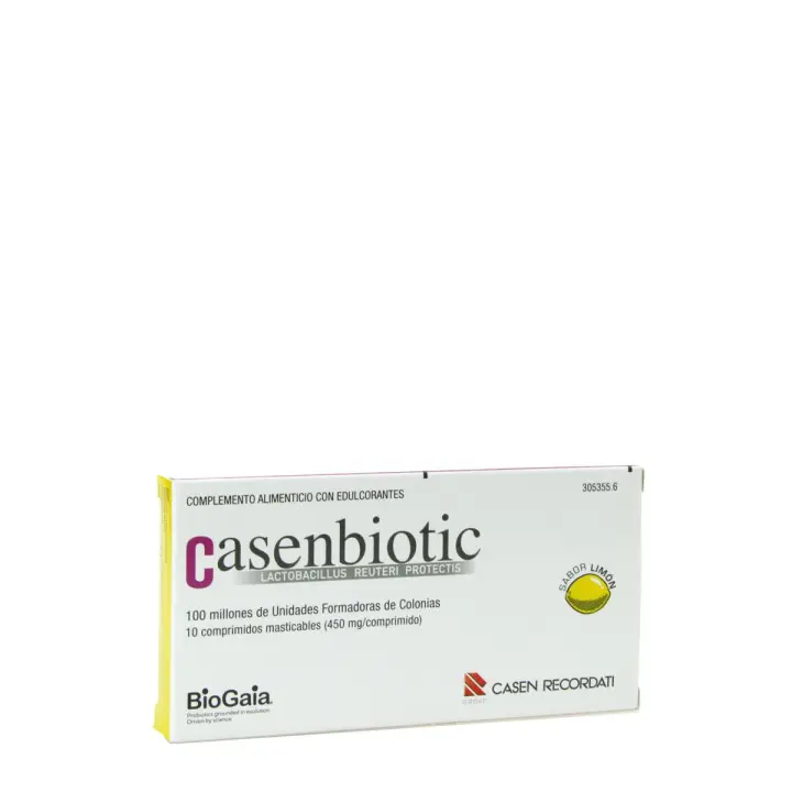 Casenbiotic sabor limón 10 comprimidos masticables - 1