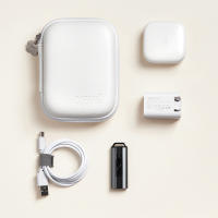 Estuche Portátil De Cuero Para Almacenamiento Mini Casco Rígido Para Gadgets Digitales Organizador De Cables Y USB Estuche Para Auriculares Y Cargadores - details 7