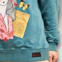 Sudadera "Amor Propio" Anabel Lee - Oversize, Fade Out y Glitter - details 7