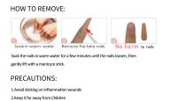24 Pcs Uñas Postizas Redondas Medio Rosa Y Blanco Gloss Con Estrella Reutilizables Falsas Con Tabs De Gel Uñas De Plástico Para Dedos - details 1