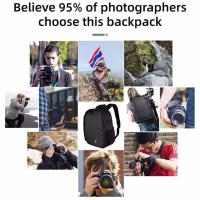 Bolsa De Hombro Para Cámara Multiusos Erilles Impermeable Para Fotos Y Video DSLR Sony Bolsa De Fotografía De Nylon Para Exteriores - details 3