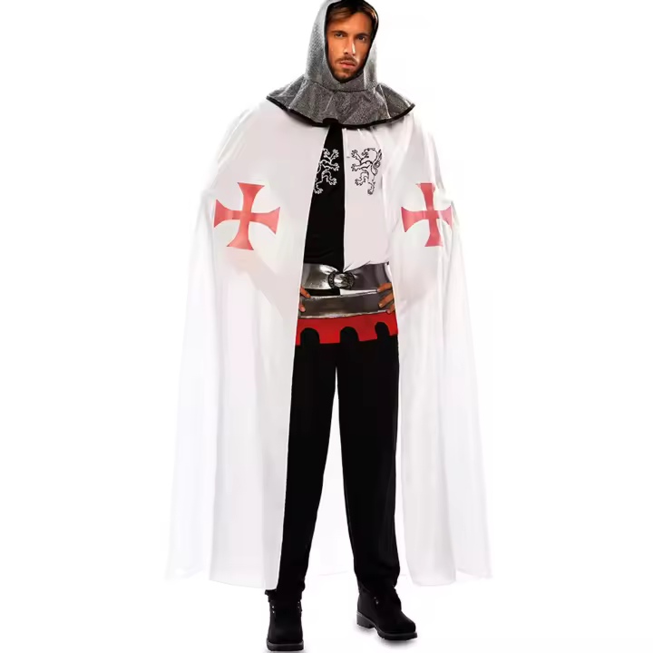 Capa de Caballero Medieval Blanca (Fyasa) - 1