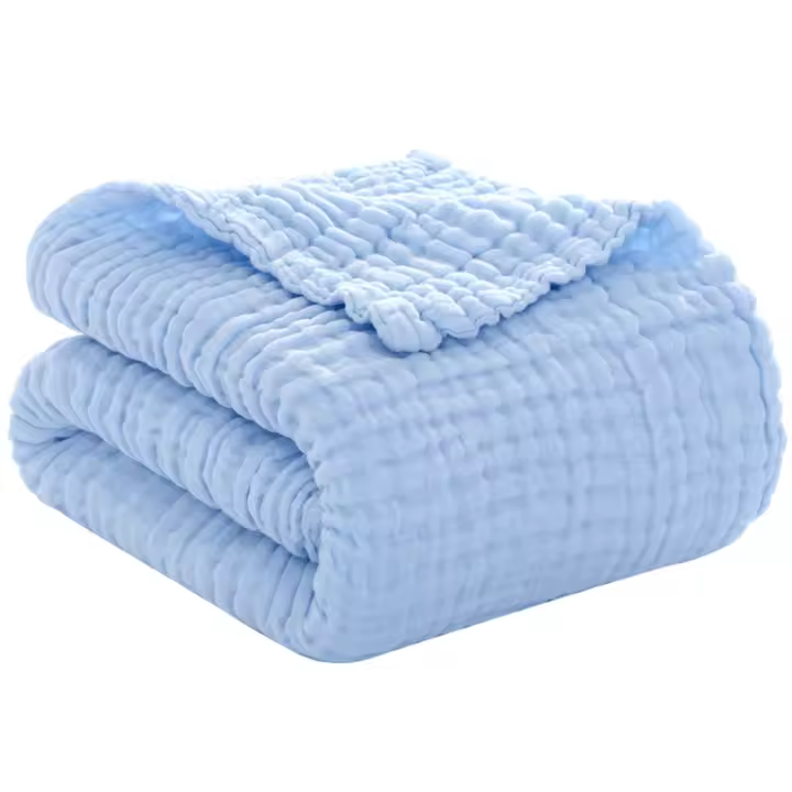 Manta De Muselina Para Bebé Recién Nacido Envoltura De Algodón Para Cuna Y Silla De Paseo Unisex Diseño De Dibujos Animados Adecuada Para Todas Las Estaciones - 1