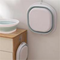 Grande Lavabo Plegable Portátil De Plástico Comprimido Para Uso Doméstico Y Viajes Lavado De Ropa Y Verduras - details 7