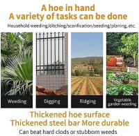 Herramienta agrícola para deshierbe - Azadón hueco para jardinería, diseño afilado para eliminar malezas, cultivo y preparación de terreno - details 2