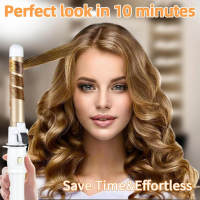 Mezclador De Pelo 28mm Automático Para Ondas Grandes Y Rizos Internos Mejor Curling Wand Profesional 2024 Con Control Digital De Temperatura - details 2