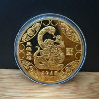 Moneda Commemorativa De Año Nuevo 2025 Serpiente Zodíaco Chino Medallas De Alivio 3D Coleccionables Monedas De Año Nuevo 1PCS - details 1