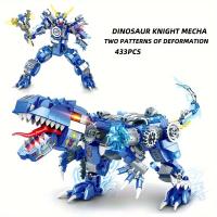 Bloques De Construcción 2en1 Dino Indominus Rex Jurrásico Modelo Mecánico Educativo Para Niños Set De Bloques Pequeños Compatible Con Lego - details 0