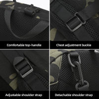 Chaleco Táctico Para Hombre Mochila Deportiva Grande Para Caza Pesca Y Camping Bolsa De Cintura Molle Multifuncional De Oxford - details 11