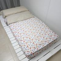 ROYAL Saco Nórdico Conejitos Arcoiris Cama 90 Con Cremallera y Fuelle Sin Relleno. Ideal para no destaparse al dormir, muy fácil de hacer la cama - details 0