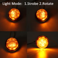 Lámpara De Advertencia Rotatoria LED Para Techo 12V 24V Alarmas De Emergencia Para RV Y Camiones Luz De Señalización Rotativa - details 0