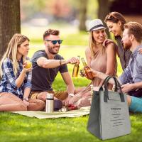 Bolsa Del Almuerzo,20x17.5x23.5cm, Bolsa de Nevera, Bolsa De Aislamiento Impermeable, Reutilizable Bolsa Porta Alimentos con Papel de aluminio, Bolsa de Almuerzo ,Bolsa De Almuerzo Isotérmica Portátil Multifuncional Adecuado Para Acampar, Trabajar, Viajar - details 3