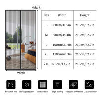 Nueva Cortina De Puerta Magnética 2025 Malla De Insectos Anti-Mosquitos Cierre Automático Tamaño Fácil Instalación 1PC - details 1