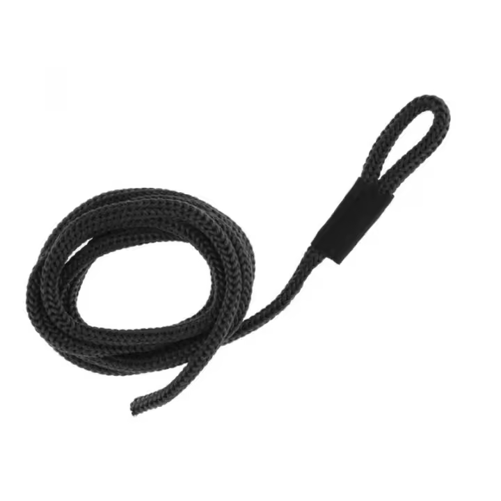 Cuerda De Anclaje Marítimo Negra Resistente Al Estiramiento Para Botes Pontones Barco Doble Tejido Cuerda De Anclaje Marítimo Con Ojo De Buey Accesorios Náuticos Para Kayak Y Botes Pontones - 1