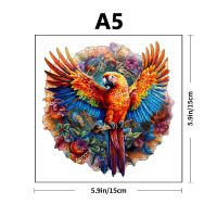 Puzzle De Madera De Colibrí Bonito Decoración Perfecta Para El Hogar Y Regalos De Vacaciones Puzzle Creativo Para Adultos Y Niños - details 5