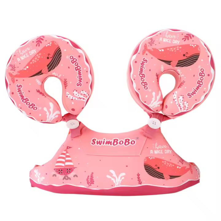 Anillo de natación para bebés Swimbobo, anillo de brazo inflable integrado para niños de 2 a 6 años - 1