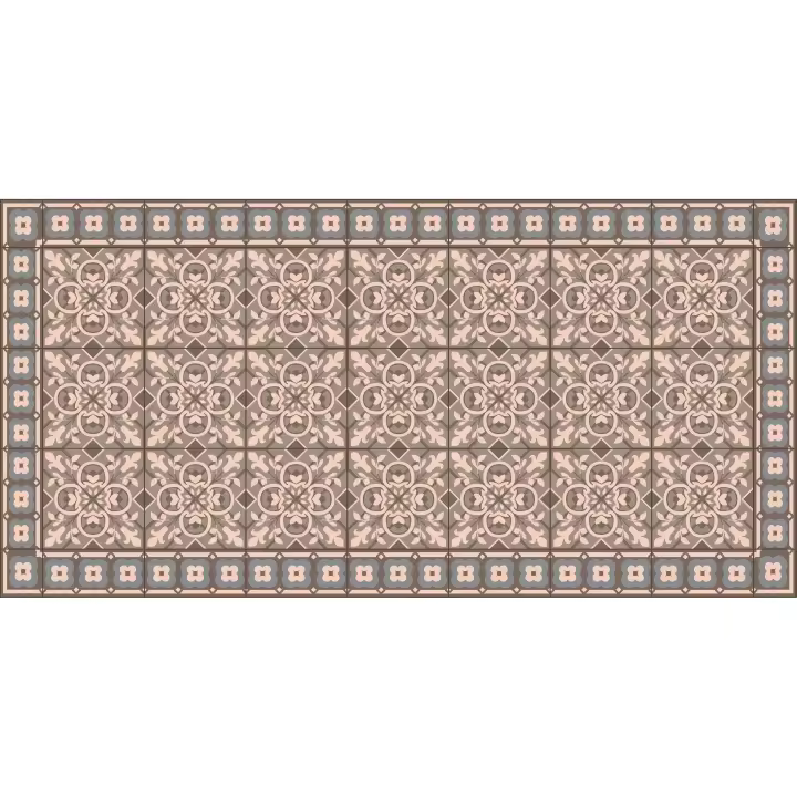 VINILIKO, Alfombra de vinilo Melides, estilo azulejos hidraúlicos - 1