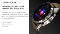 bluetooth pulsera GT45 reloj inteligente ritmo cardíaco llamada asistente de voz brújula inteligente reloj deportivo - details 10
