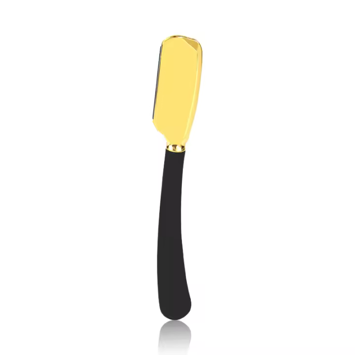 Soporte De Afeitado Manual Con Mango De Silicona Herramienta Profesional De Peluquero Para Barba Y Cabello Sin Cuchilla - 1