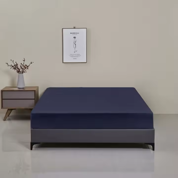 Protector De Muelles Impermeable Y Seguro Funda Para Sábanas De Color Sólido Cómoda Transpirable Y Máquina Lavable Para Adultos - 1