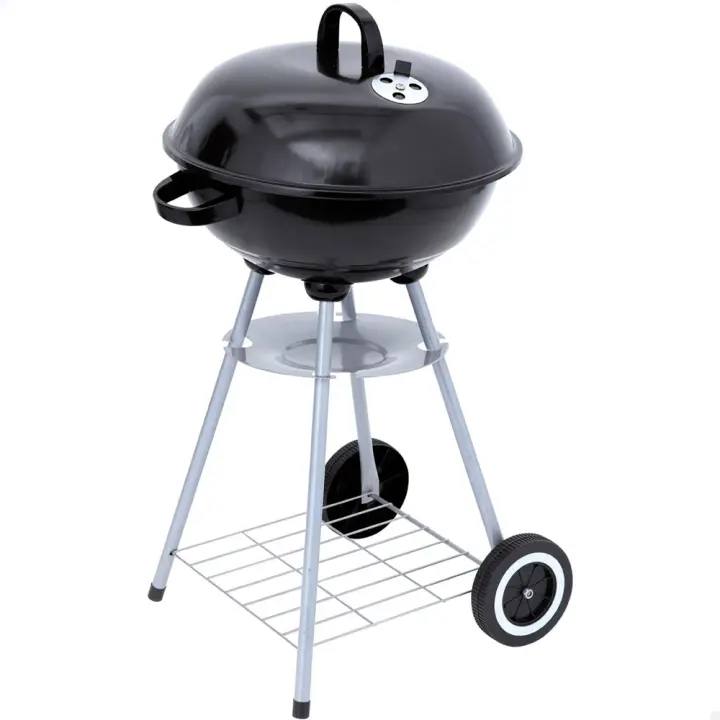Barbacoa de carbón redonda con tapa Aktive 46cm (Color Baby 52971) - 1