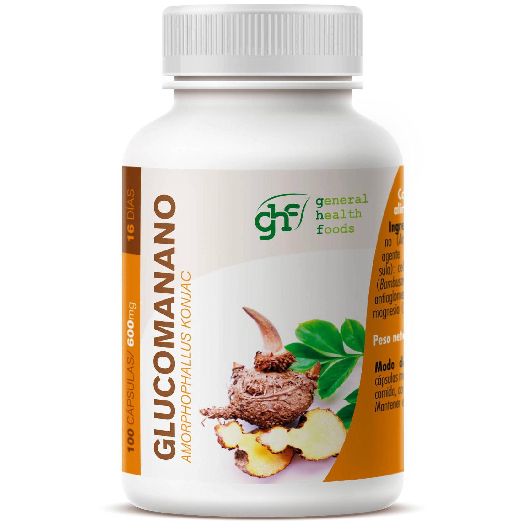 GHF Glucomanano 100 Cápsulas 600 mg