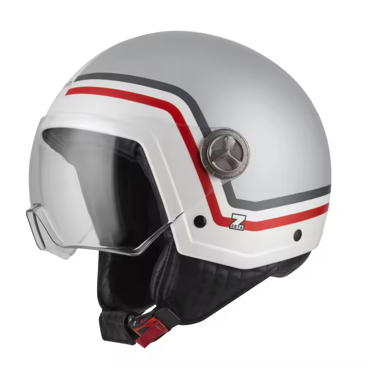 Casco de Moto Minijet Zeta 2 NZI - Clásico Moderno - Diseños Lujosos - 1