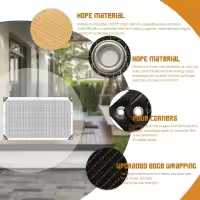 Sombra Premium, Canvas protectora UV duradera with ojales y Bordes reforzados, Pantalla DE PRIVACIDAD Perfecta para patios al Aire Libre, Jardines, pérgolas y Toldos, 1 Unidad - details 1