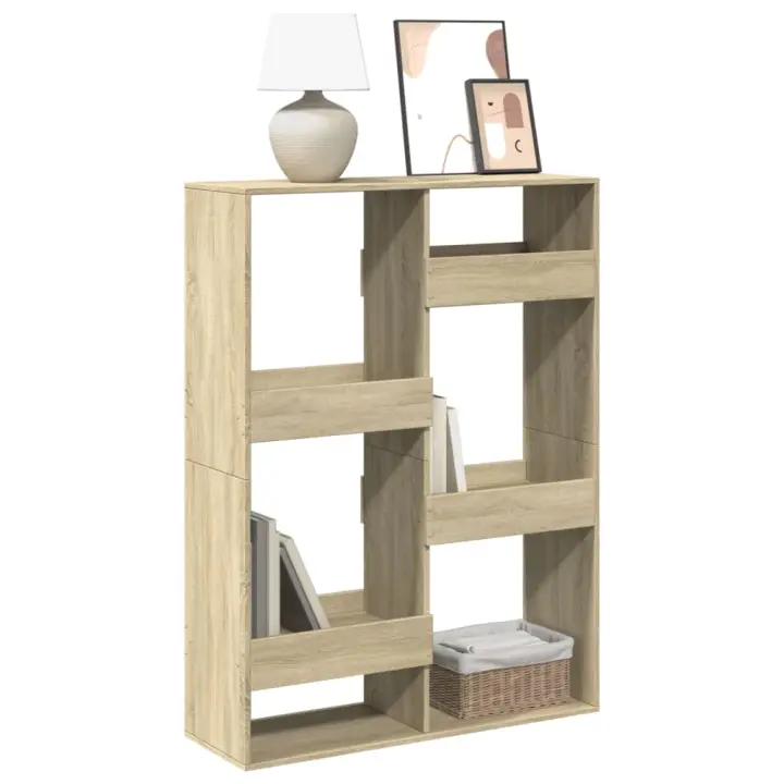 vidaXL Estantería de madera de ingeniería 100x33x135 cm en color Gris sonoma/Madera antigua/Negro y más | almacenamiento funcional diseño moderno para baño dormitorio sala - 1