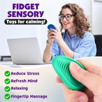 Pack De 6 Piedras De Silicona Para Sensación Fidget Juguete Antiestrés Para Adultos Y Niños Con Autismo Juego De Calmar La Emoción - details 5