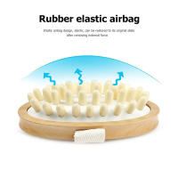 Cepillo De Masaje Para El Cuerpo Anti Celulitis De Madera Con Almohadilla De Masaje Españo Para El Cabello Y Escalpelo Eliminador De Piel Muerta Herramienta De Spa Essencial - details 2