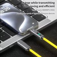 Cable De Carga Rápida USB Tipo C Con Pantalla Digital Y Diseño LED De Aluminio Zn Para iPhone Y PD 66W Nuevo Silicona 4 En 1 - details 9